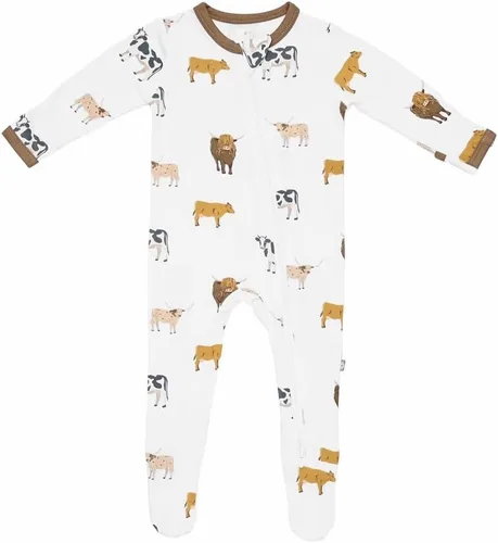 Miniatura 71 de KYTE BABY Pies unisex con cierre de cremallera, rayón hecho de bambú, 0-24 meses