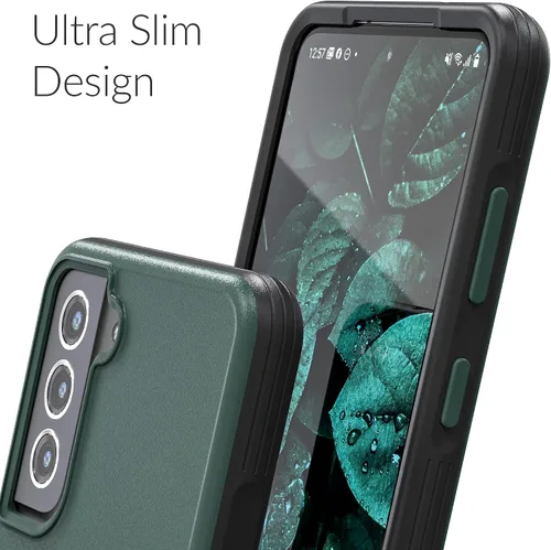 Miniatura 7 de Crave Slim Guard Para Galaxy S21 FE Caso, A Prueba De Golpes Para Samsung Galaxy S21 FE 5G (6.4 Pulgadas) - Verde Bosque