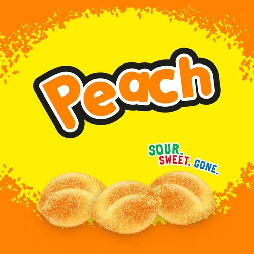 Miniatura 6 de SOUR PATCH KIDS Peach Soft & Chewy Gummy Candy, caramelos a granel, bolsas de 12-8.07 onzas