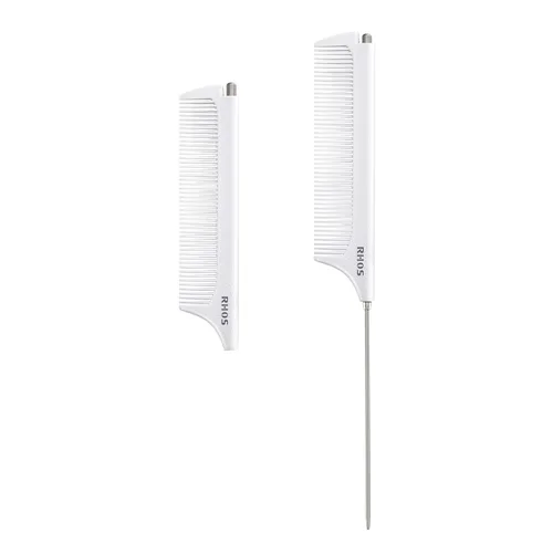 Miniatura 13 de RHOS Juego de peines para mujeres y hombres, 3 piezas, dientes anchos, cola de rata, peines para el pelo de tocador, peines desenredantes para todo
