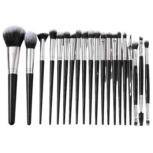 Miniatura 21 de MELADY Conjunto de brochas de maquillaje, 20 piezas, multifuncionales, para polvo cosmético, base, sombra de ojos, delineador de ojos, labios, rosado