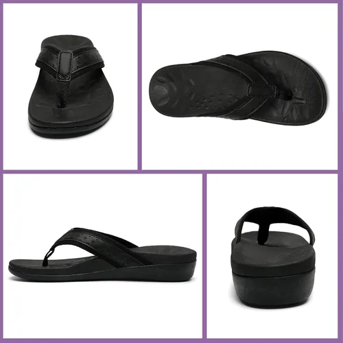 Miniatura 5 de MEGNYA Sandalias ortopédicas para mujer con soporte de arco, sandalias de verano para fascitis plantar para pies planos, cómodas pantuflas de espuma