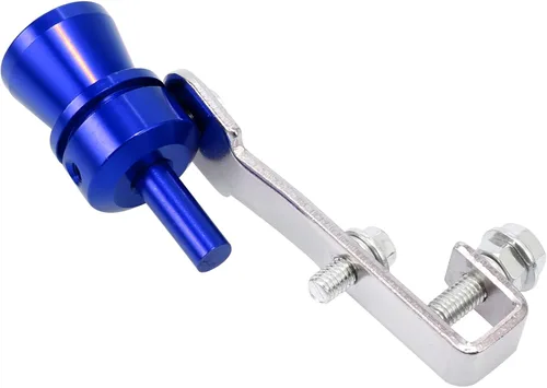 Miniatura 7 de X AUTOHAUX 2 unids M tamaño aleación de aluminio universal Turbo sonido escape silenciador tubo silbato coche rugido fabricante azul