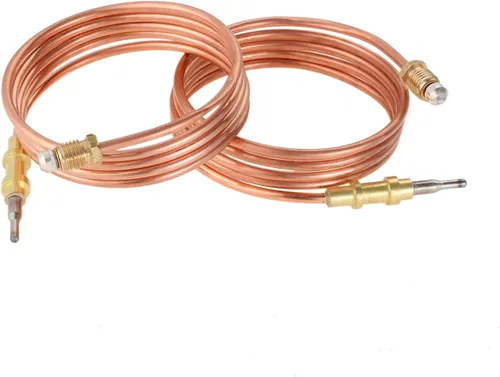 Termopar calentador de gas de 2 piezas, 39.5 pulgadas, rosca M8x1, repuesto para calentador de pared Desa LP sin ventilación, calentador de pared