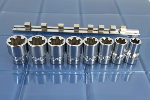 Miniatura 3 de TMAX 8 piezas Torx Plus 18-32EP Socket 1/2 pulgada de unidad cuadrada de reparación automática de impacto listo para herramientas