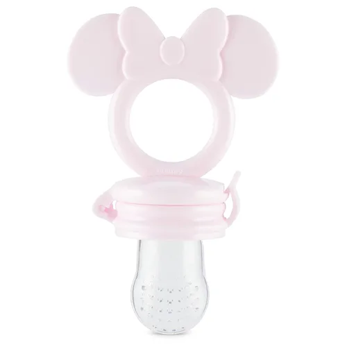 Miniatura 6 de Disney Mordedor Mickey y Minnie con alimentador de frutas, diseño seguro y duradero para calmar los dolores de dentición de tu bebé
