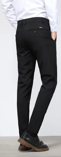 Miniatura 2 de Plaid&Plain Pantalones de vestir ajustados elásticos en 4 direcciones para hombre