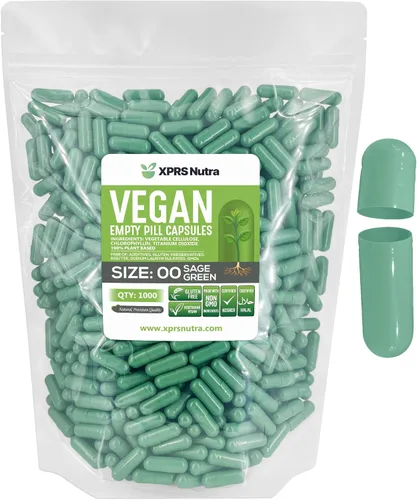 Miniatura 13 de XPRS Nutra Cápsulas vacías de tamaño 00 – 100 cápsulas veganas vacías – Pastillas vacías vegetarianas – Relleno de cápsulas vegetales DIY