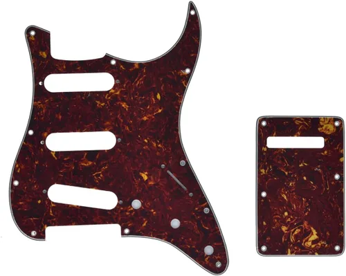 KAISH 11 agujeros ST/Estilo Strat guardabarros SSS con placa trasera ST cubierta de trémolo para Stratocaster/Strat fabricado en EE. UU./México,
