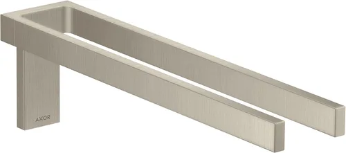 Miniatura 2 de AXOR Toallero rectangular universal con doble asa en cromo negro pulido, 42622330