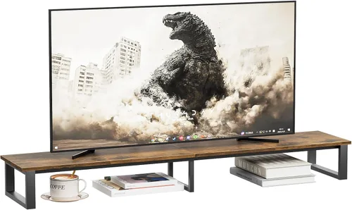 Miniatura 10 de aboxoo Elevador de TV de 45 pulgadas para TV de 32 a 60 pulgadas, estante elevador de TV, elevador de soporte de TV de mesa, mesa de monitor de Negro