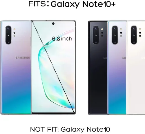 Miniatura 3 de ULAK Funda para Galaxy Note 10 Plus 5G, elegante funda protectora de TPU suave para Samsung Galaxy Note 10 Plus 5G (2019), purpurina transparente