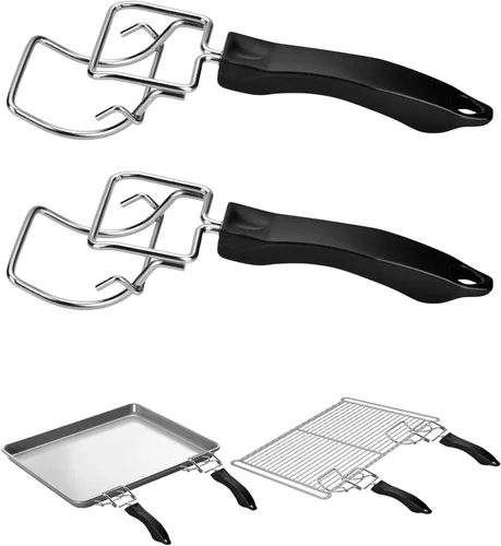 Miniatura 7 de Extractor de bandeja de horno tostadora de convección para freidora de aire, extractor de parrillas, clip para parrillas, clip para horno, clip