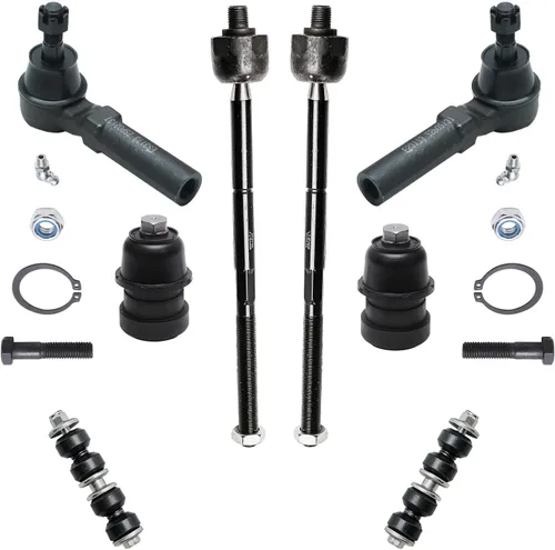 Miniatura 201 de Detroit Axle – Kit de suspensión delantera para Hyundai 2013-2018 Santa Fe 2 enlaces de barra de estabilizador 4 varillas de amarre interiores