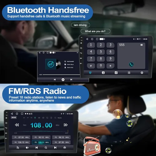 Miniatura 5 de 2G+64G CarPlay Android Auto Android 13 Estéreo de coche para BMW E90 E91 E92 E93 3 Series 2005-2011, 9 "Pantalla táctil Radio de coche con cámara