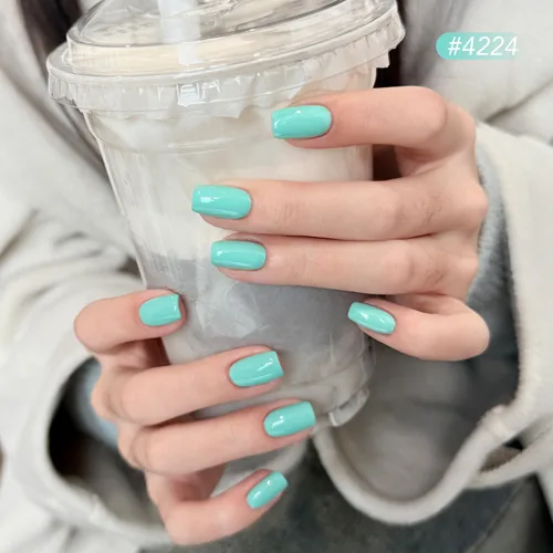 Miniatura 5 de GAOY - Juego de 42 esmaltes de uñas de gel, colores pastel, primavera, verano, rosa, verde, con capa superior brillante y mate y capa base
