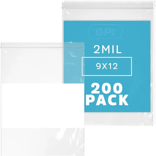 Miniatura 9 de GPI Caja de 1000 bolsas de plástico transparente recerrable con cremallera de 3" x 4" - A granel de 2 mil de grosor, bolsitas de poli fuertes