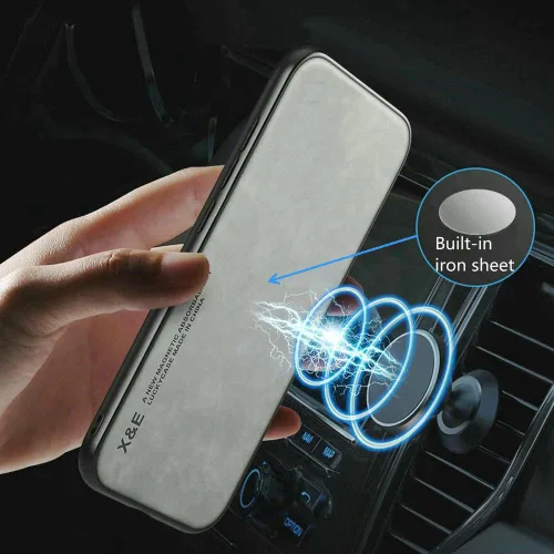 Miniatura 2 de Kepuch Silklike Funda para Samsung Galaxy A70 - Cubierta Parachoques Placa De Metal Incorporada Para Samsung Galaxy A70 - Gris
