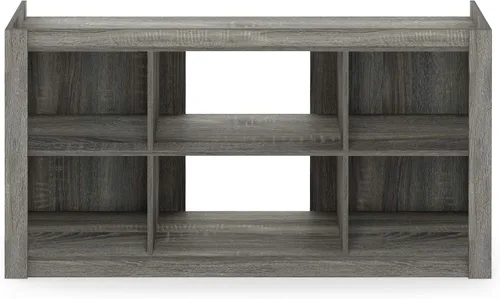 Miniatura 5 de Furinno - Estantería clásica para libros, estantes de almacenamiento, roble francés
