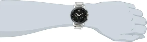 Miniatura 2 de Movado Museum 0606792 Reloj deportivo de hombre de acero inoxidable con dial negro