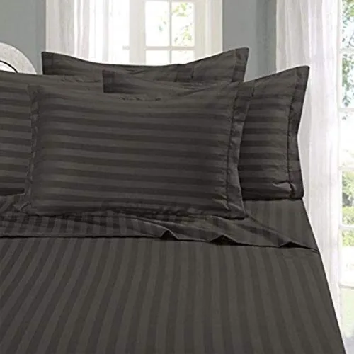 Miniatura 13 de Elegant Comfort 1500 Premier resistente a las arrugas y a la decoloración, juego de sábanas de lujo suave y sedoso de calidad de hotel a rayas