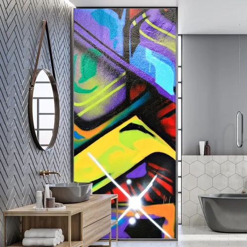 Miniatura 38 de SIGNFORD - Papel tapiz de colorido diseño de graffiti, removible para dormitorio o sala de estar, 100 x 144 pulgadas Graffitis-1911-m04