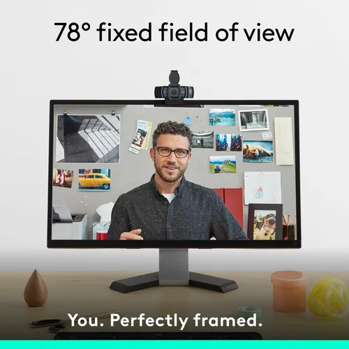 Miniatura 3 de Cámara web Logitech C920e HD 1080p con micrófono deshabilitado, certificada para Zoom y Microsoft Teams, cumple con TAA