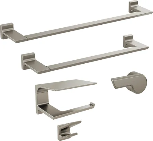 Miniatura 2 de Delta 79918-SS Pivotal - Toallero de montaje en pared de 18 pulgadas para baño, accesorio de acero inoxidable