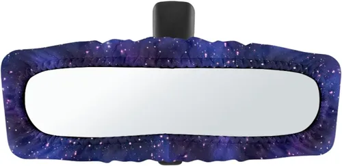 Miniatura 22 de Funda para espejo retrovisor de automóvil con estampado de vaca negro, protector de espejo retrovisor automático elástico
