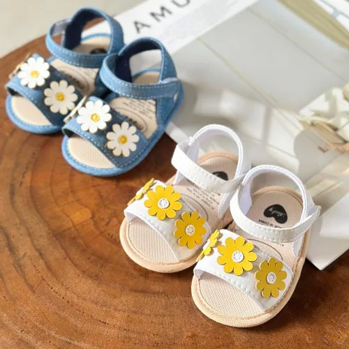 Miniatura 3 de Ohwawadi Sandalias para bebés niños y niñas, suela suave, vestido de boda, zapatos planos, sandalias de playa, zapatos de cuna para recién nacidos