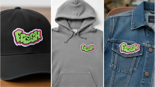 Miniatura 3 de The Original Fresh Graffiti Patch, 90s Hierro/Coser, 3 pulgadas - Parche fresco totalmente bordado (3 pulgadas)