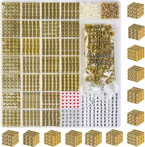 Miniatura 29 de 26 Pcs Chunky Amber Letter Beads, 20mm Jumbo 3D Acrylic Letter Beads, Big Letter Beads for Bracelets, Necklaces, Bagcharms, Shoelaces, Keychains