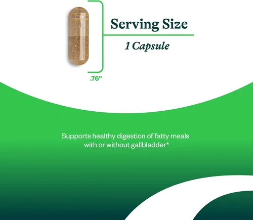 Miniatura 3 de Seeking Health Ox Bile, 125 mg de suplemento de enzima digestiva, apoyo de la vesícula biliar, apoyo a la intolerancia de la histamina, cápsulas