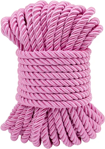 Miniatura 13 de Cuerda de seda trenzada de 27 yardas, cuerda decorativa gruesa de satén negro de 0.118 pulgadas, cordón para manualidades, amarre de cortina