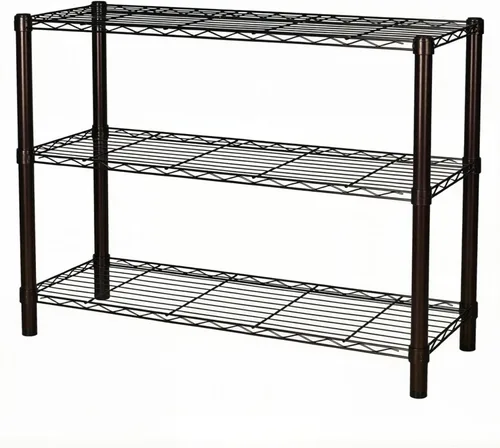 Estantería de pie, 36 pulgadas de ancho x 14 pulgadas de profundidad x 32 pulgadas de alto, estantes de almacenamiento de metal ajustables de