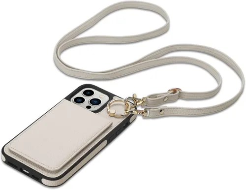 Miniatura 16 de Funda para iPhone 14 Pro Max de 6.7'', Funda Cartera Cruzada Desmontable con Ranuras para Tarjetas con Bloqueo RFID, Soporte de Anillo de 360°