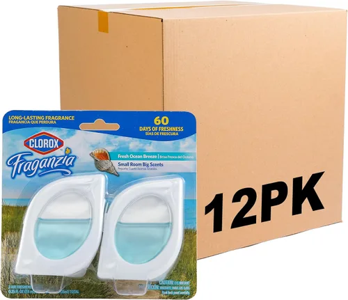 Miniatura 19 de Clorox Fraganzia - Ambientador para habitaciones pequeñas, manzana y canela, despegar y colocar, sin enchufe, sin batería, para armarios