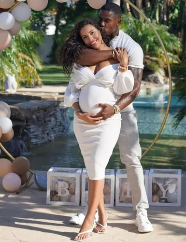 Miniatura 2 de Ropa moldeadora de maternidad de alta calidad "Baby Bump", ropa interior de embarazo de cintura alta a medio muslo que evita rozaduras, soporte