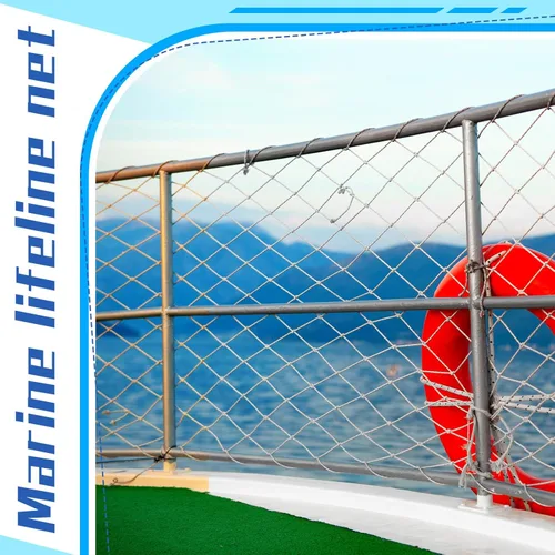 Miniatura 5 de Windyun Red de Seguridad Salvavidas para Barcos Red Marina de Velero Barandilla Protectora Red de Nailon Red para Cubierta para Mascotas