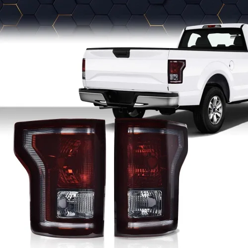 Miniatura 8 de PIT66 Conjunto de luz trasera de halogéno compatible con Ford F150 SSV 2016 2017/ F150 2015-2017 Lariat, XL, XLT FL3Z13405A-PFM, FO2800239