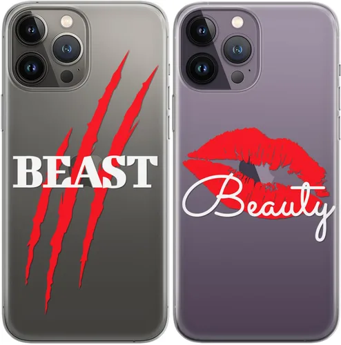Miniatura 10 de Fundas a juego para parejas compatibles con iPhone 15 14 13 Pro Max 12 Mini 11 Xs 6s 8 Plus 7 Xr 10 SE X 5 Femenino Par de Nupcial Estampado Púrpura