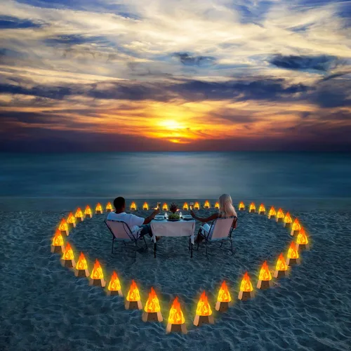 Miniatura 7 de Ollcuz Lámpara de fuego falsa, velas sin llama recargables por USB con llama parpadeante, luz LED de llama de 3 modos para acampar al aire libre