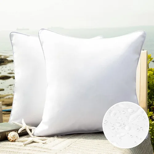 Miniatura 9 de Phantoscope - Juego de 2 fundas de almohada y cojín cuadradas decorativas, impermeables, para intemperie, sofás, carpas, 18 x 18 pulgadas