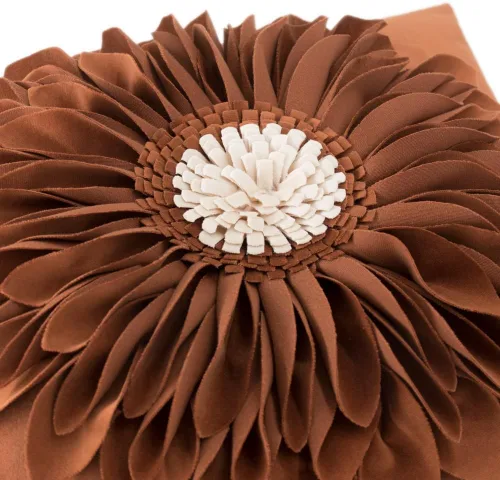 Miniatura 3 de OiseauVoler Funda de almohada decorativa de girasol 3D, fundas de almohada hechas a mano para sofá, casa de campo, decoración de sala de estar, 18 x