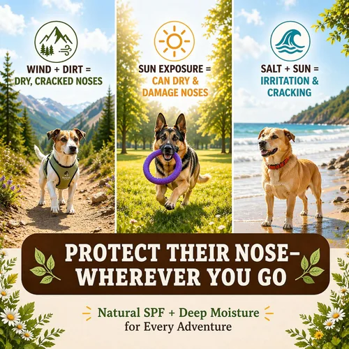 Miniatura 5 de Natural Dog Company Snout Soother Balm Tin 1 oz – Bálsamo para nariz de perro completamente natural para narices secas y agrietadas – Bálsamo