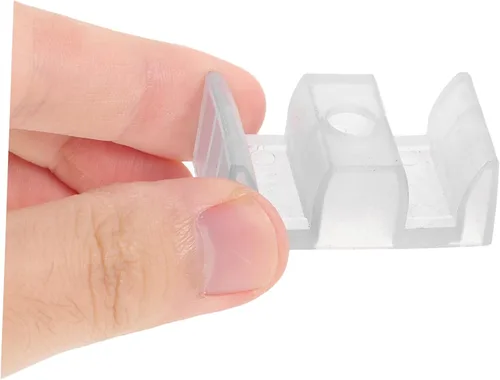 Miniatura 5 de Uonlytech Guía inferior de puerta de ducha deslizante y parachoques Piezas de repuesto para puerta de vidrio de baño, tapón de puerta de ducha
