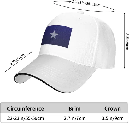 Miniatura 6 de QIZYOQA Bonnie Blue Flag Knitting Effect Baseball Cap for Men Women Adjustable Funny Dad Hat