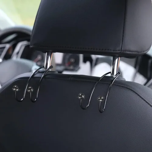 Miniatura 6 de SAVORI Ganchos para automóvil, organizador para reposacabezas de asiento, ganchos fuertes y duraderos para asiento trasero, almacenamiento universal