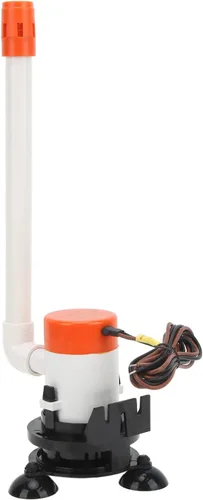 Miniatura 9 de Baitwell Bomba de 12 V 350 GPH 12 V Livewell Bomba aireadora de cebo sumergible portátil inferior para barco marino, bomba de pozo de vida, bomba