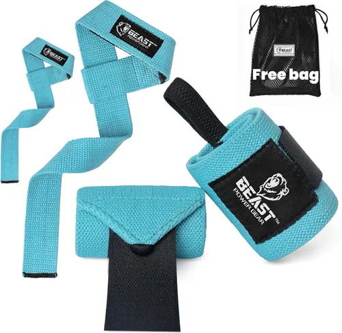 Miniatura 6 de Improved Lifting Support & Stability - Gym Wrist Wraps for Weightlifting 14" Premium Quality Hand Wraps with Thumb Loop - Weight Lifting Wrist Wraps